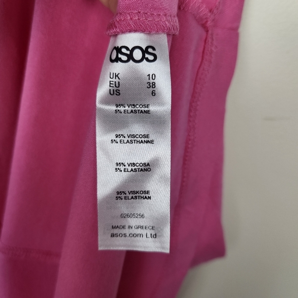 NWT Asos Maternity Pink Sweetheart Neckline Sleeveless Tank Top Shirt Sz 6 - Picture 4 of 5